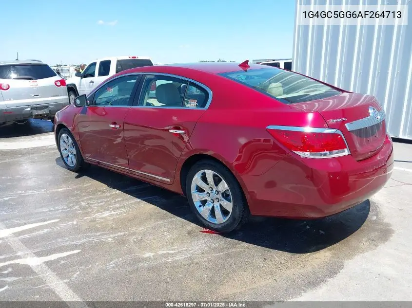 2010 Buick Lacrosse Cxl VIN: 1G4GC5GG6AF264713 Lot: 42618297