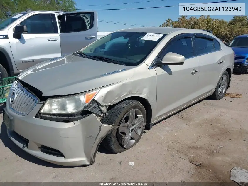 2010 Buick Lacrosse Cx VIN: 1G4GB5EG2AF123949 Lot: 42618413