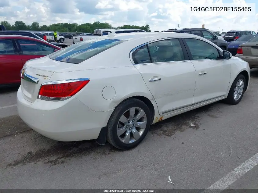 2011 Buick Lacrosse Cxl VIN: 1G4GC5ED2BF155465 Lot: 42241428