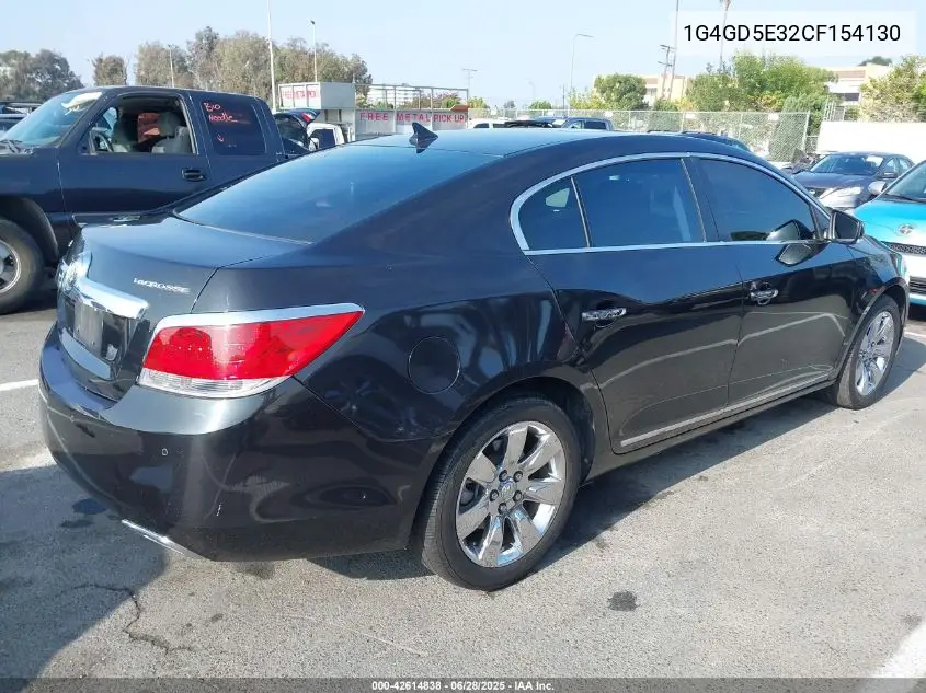2012 Buick Lacrosse Premium 1 Group VIN: 1G4GD5E32CF154130 Lot: 42614838
