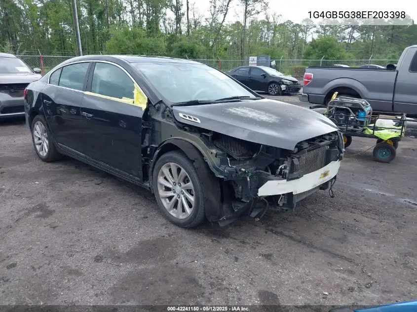 2014 Buick Lacrosse Leather Group VIN: 1G4GB5G38EF203398 Lot: 42241150