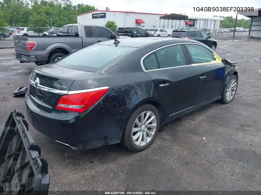2014 Buick Lacrosse Leather Group VIN: 1G4GB5G38EF203398 Lot: 42241150