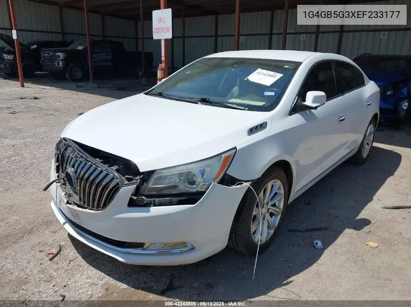 2014 Buick Lacrosse Leather Group VIN: 1G4GB5G3XEF233177 Lot: 42243805