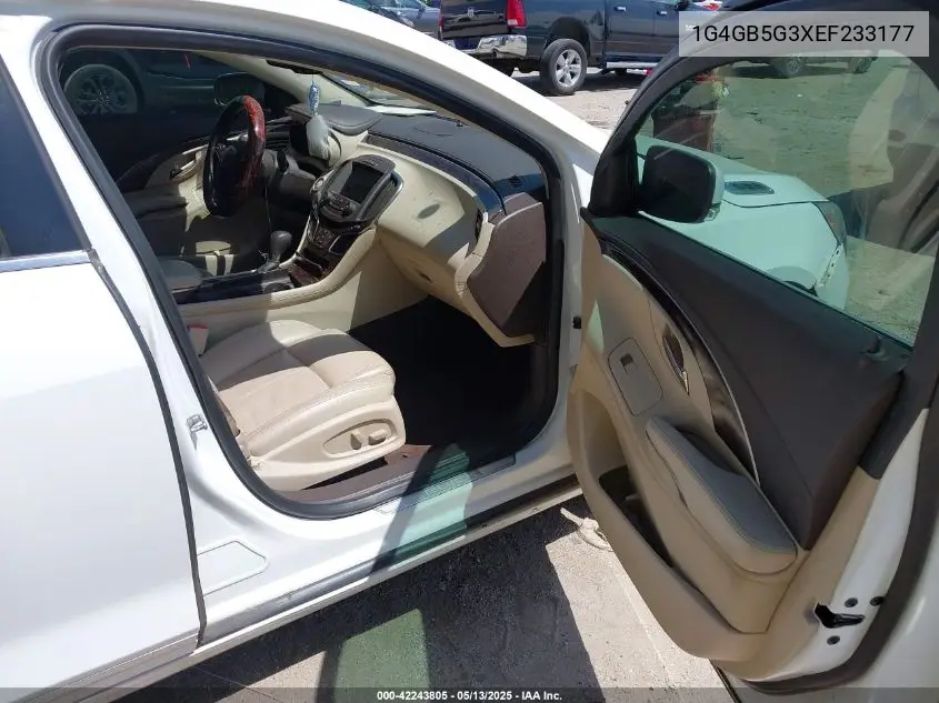 2014 Buick Lacrosse Leather Group VIN: 1G4GB5G3XEF233177 Lot: 42243805