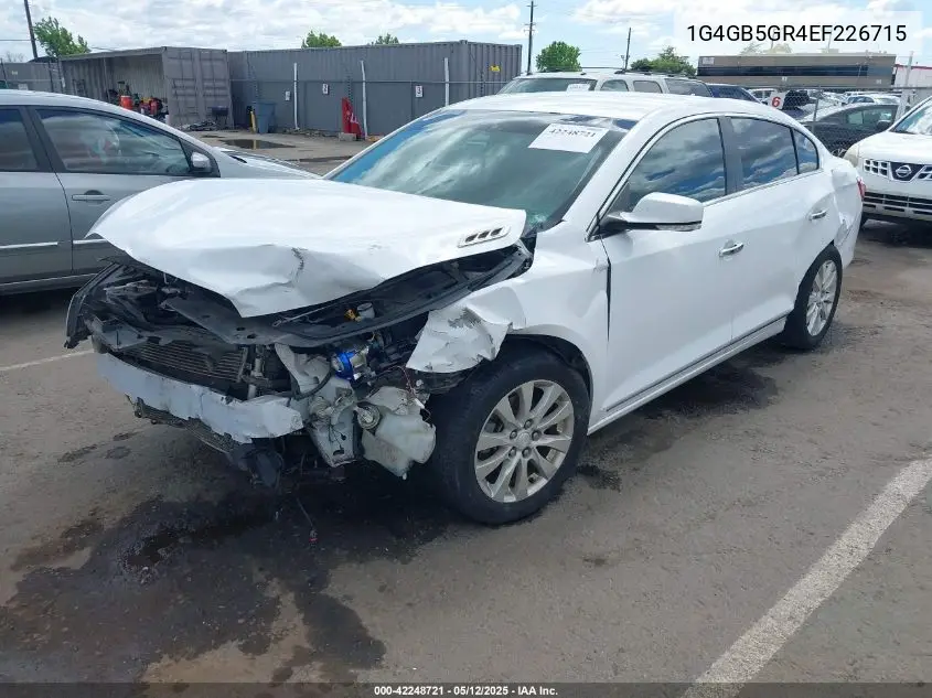 2014 Buick Lacrosse Leather Group VIN: 1G4GB5GR4EF226715 Lot: 42248721