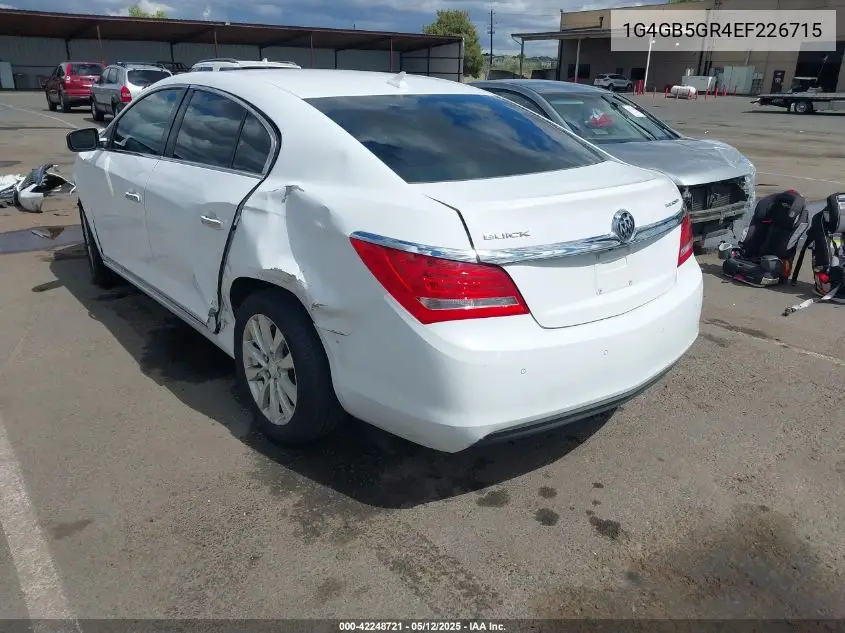 2014 Buick Lacrosse Leather Group VIN: 1G4GB5GR4EF226715 Lot: 42248721