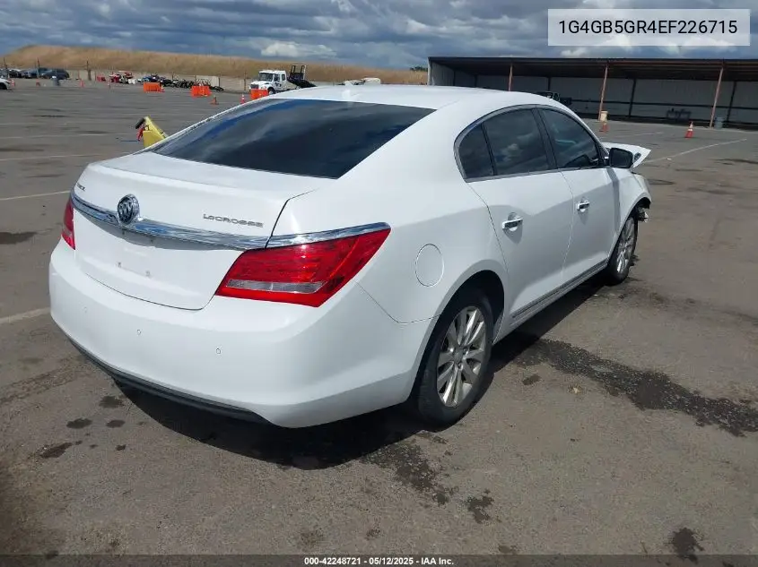 2014 Buick Lacrosse Leather Group VIN: 1G4GB5GR4EF226715 Lot: 42248721