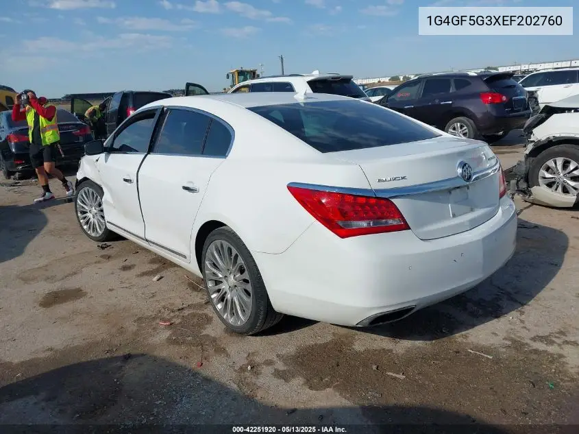 2014 Buick Lacrosse Premium Ii Group VIN: 1G4GF5G3XEF202760 Lot: 42251920