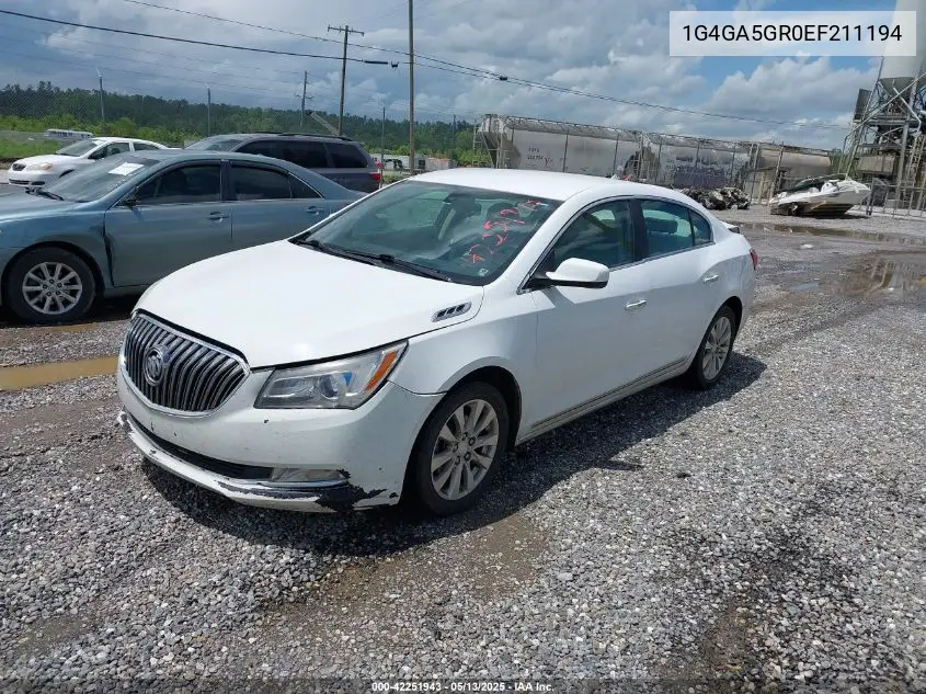 2014 Buick Lacrosse VIN: 1G4GA5GR0EF211194 Lot: 42251943