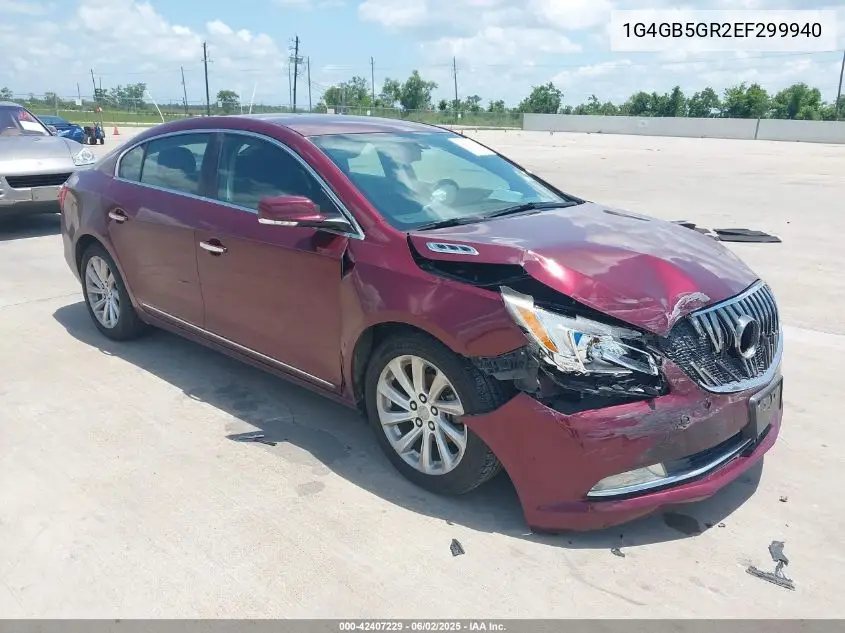 2014 Buick Lacrosse Leather Group VIN: 1G4GB5GR2EF299940 Lot: 42407229