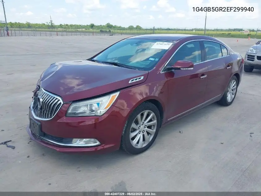 2014 Buick Lacrosse Leather Group VIN: 1G4GB5GR2EF299940 Lot: 42407229
