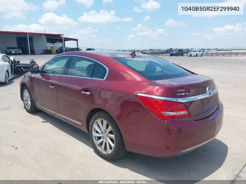 2014 Buick Lacrosse Leather Group VIN: 1G4GB5GR2EF299940 Lot: 42407229