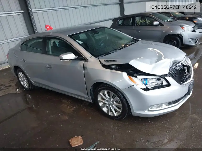 2014 Buick Lacrosse Leather Group VIN: 1G4GB5GR7EF148642 Lot: 42600645