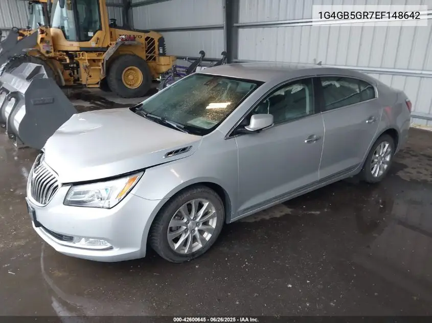 2014 Buick Lacrosse Leather Group VIN: 1G4GB5GR7EF148642 Lot: 42600645