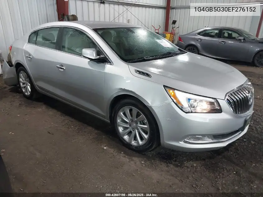 2014 Buick Lacrosse Leather Group VIN: 1G4GB5G30EF276152 Lot: 42607198