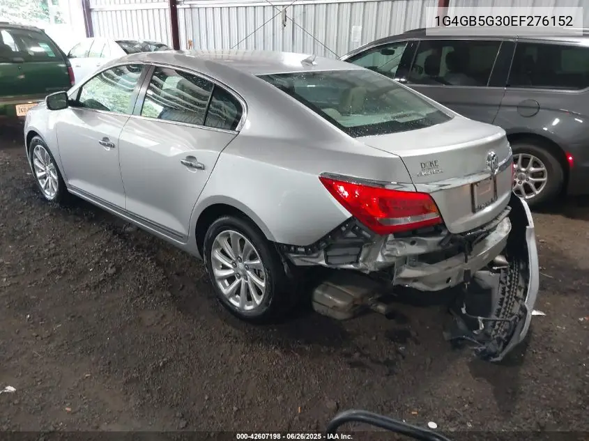 2014 Buick Lacrosse Leather Group VIN: 1G4GB5G30EF276152 Lot: 42607198