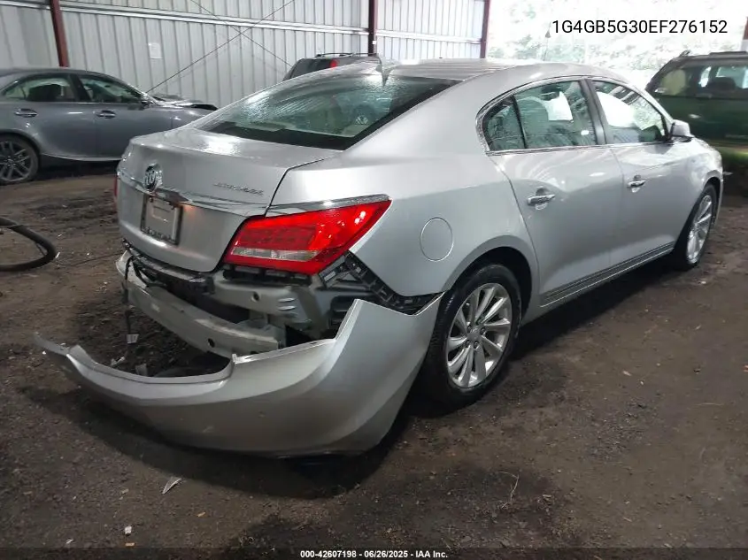 2014 Buick Lacrosse Leather Group VIN: 1G4GB5G30EF276152 Lot: 42607198