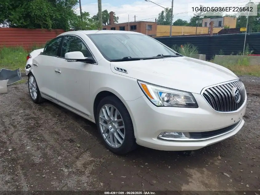 2014 Buick Lacrosse Premium I Group VIN: 1G4GD5G36EF226642 Lot: 42611309