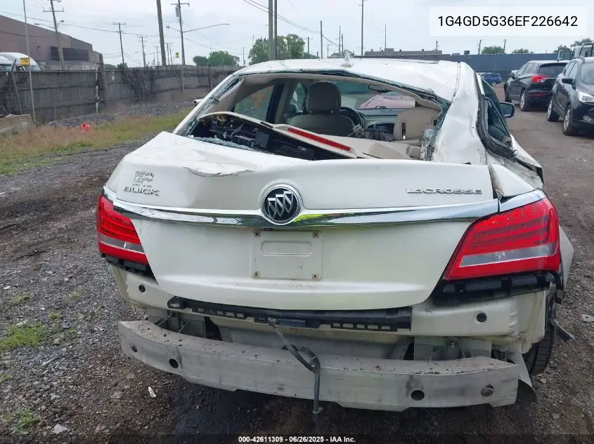 2014 Buick Lacrosse Premium I Group VIN: 1G4GD5G36EF226642 Lot: 42611309