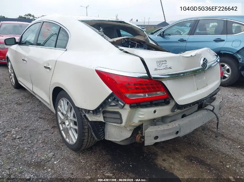 2014 Buick Lacrosse Premium I Group VIN: 1G4GD5G36EF226642 Lot: 42611309