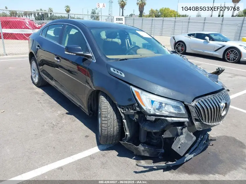 2014 Buick Lacrosse Leather Group VIN: 1G4GB5G3XEF279768 Lot: 42630527