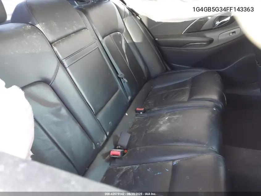 2015 Buick Lacrosse Leather VIN: 1G4GB5G34FF143363 Lot: 42575142