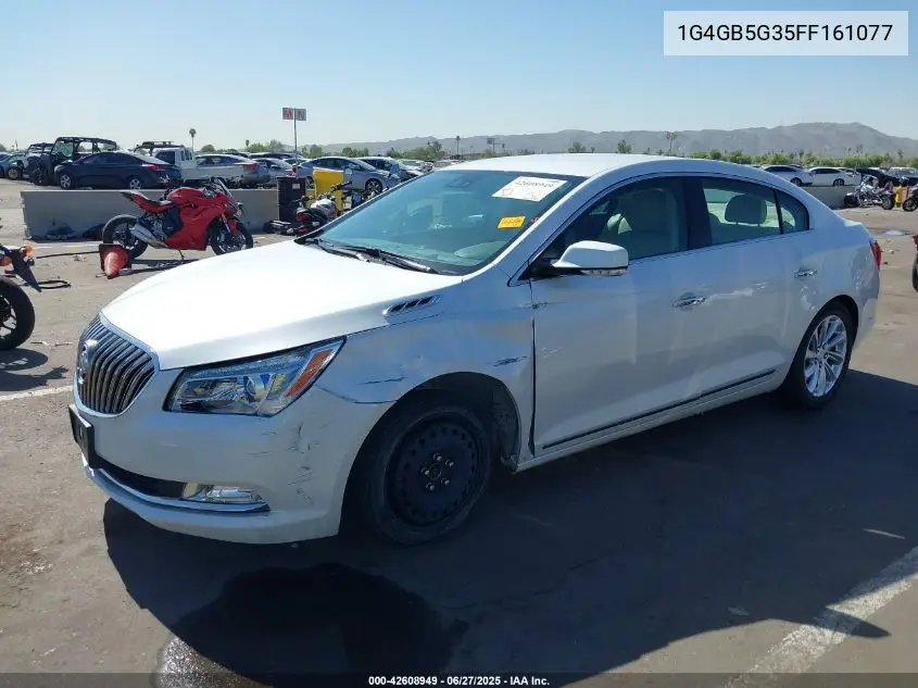 2015 Buick Lacrosse Leather VIN: 1G4GB5G35FF161077 Lot: 42608949