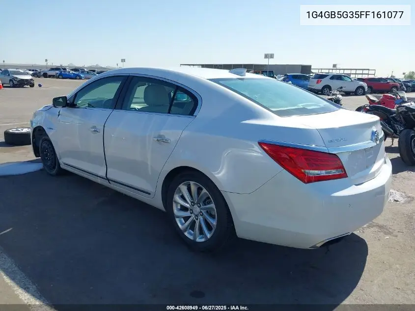 2015 Buick Lacrosse Leather VIN: 1G4GB5G35FF161077 Lot: 42608949