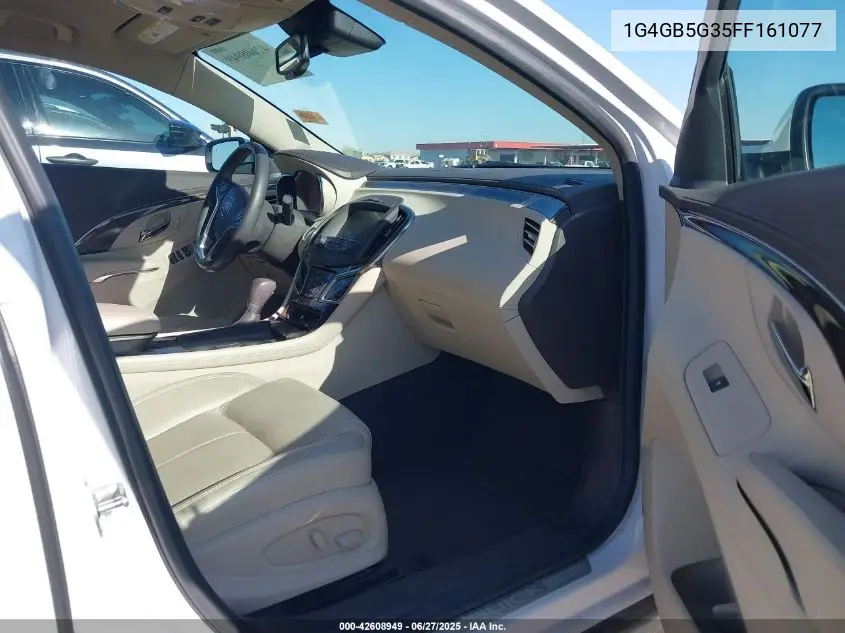 2015 Buick Lacrosse Leather VIN: 1G4GB5G35FF161077 Lot: 42608949