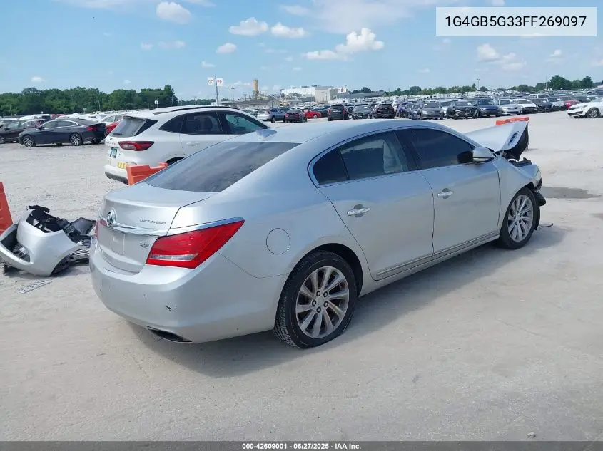 2015 Buick Lacrosse Leather VIN: 1G4GB5G33FF269097 Lot: 42609001