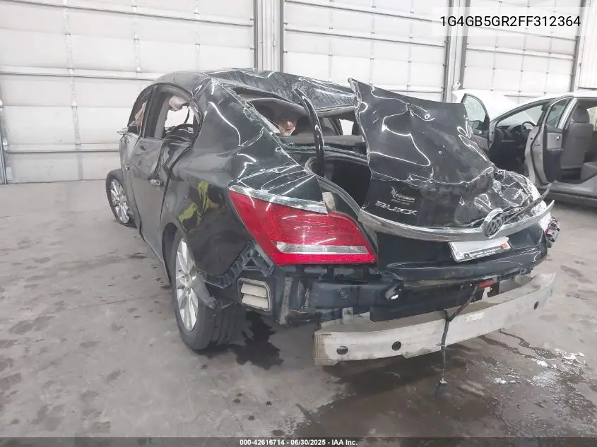2015 Buick Lacrosse Leather VIN: 1G4GB5GR2FF312364 Lot: 42616714