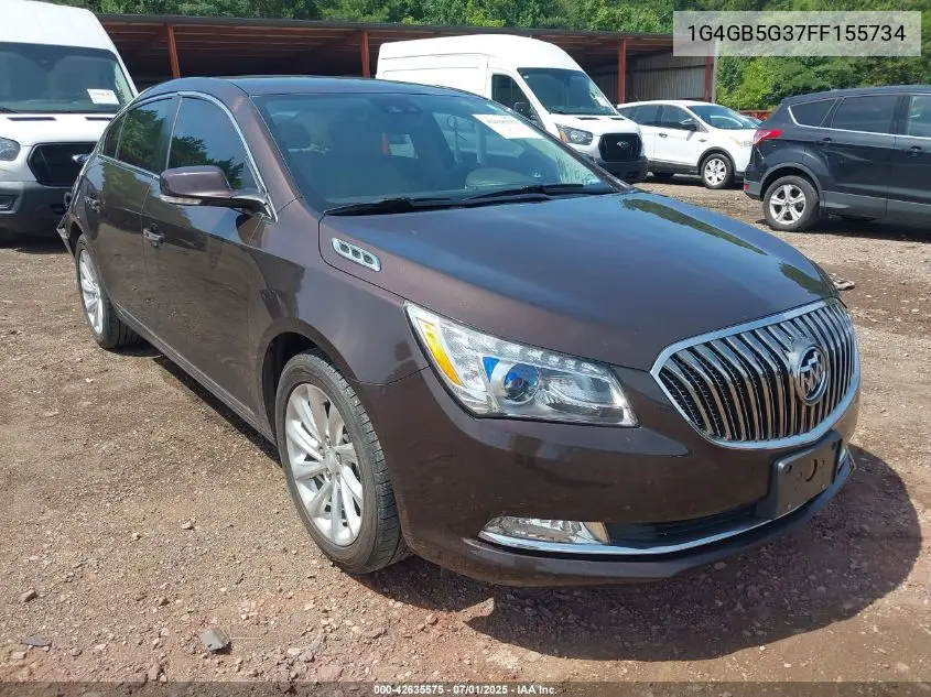 2015 Buick Lacrosse Leather VIN: 1G4GB5G37FF155734 Lot: 42635575