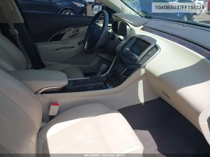 2015 Buick Lacrosse Leather VIN: 1G4GB5G37FF155734 Lot: 42635575