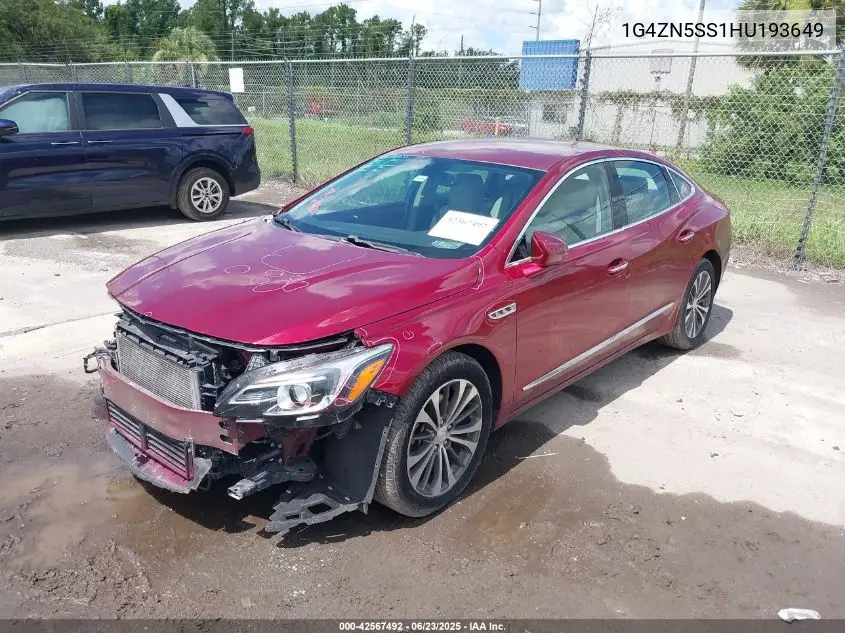 2017 Buick Lacrosse Preferred VIN: 1G4ZN5SS1HU193649 Lot: 42567492