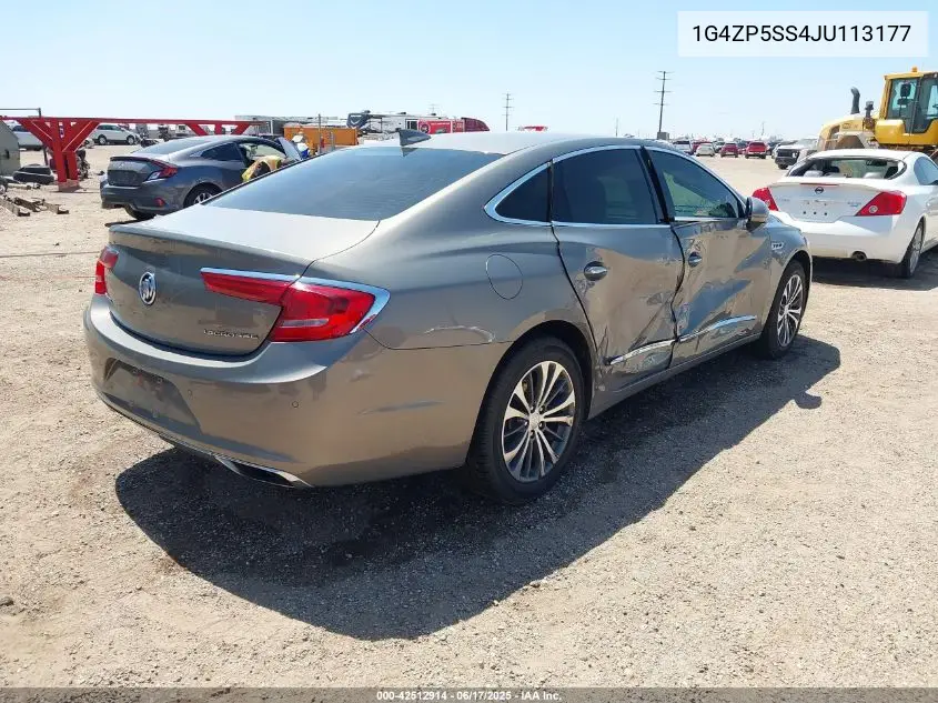 2018 Buick Lacrosse Essence VIN: 1G4ZP5SS4JU113177 Lot: 42512914