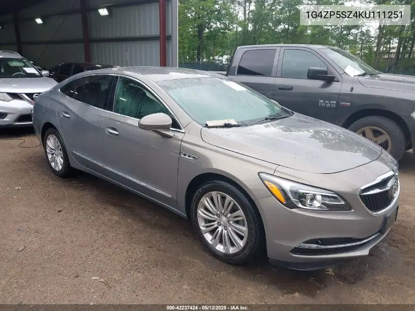 2019 Buick Lacrosse Essence VIN: 1G4ZP5SZ4KU111251 Lot: 42237424