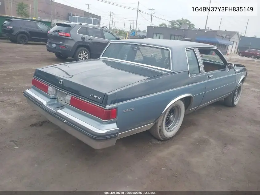 1985 Buick Lesabre Custom VIN: 1G4BN37Y3FH835149 Lot: 42450780