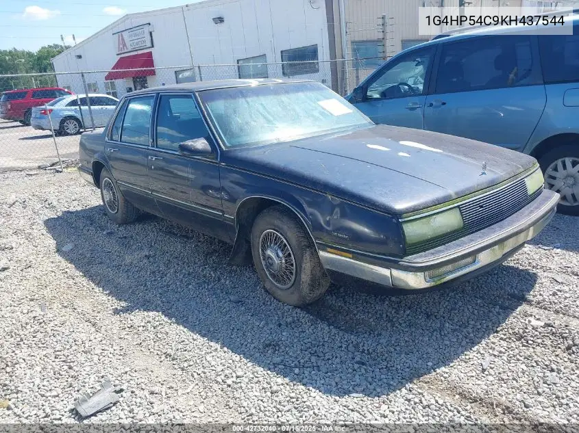 1989 Buick Lesabre Custom VIN: 1G4HP54C9KH437544 Lot: 42732040