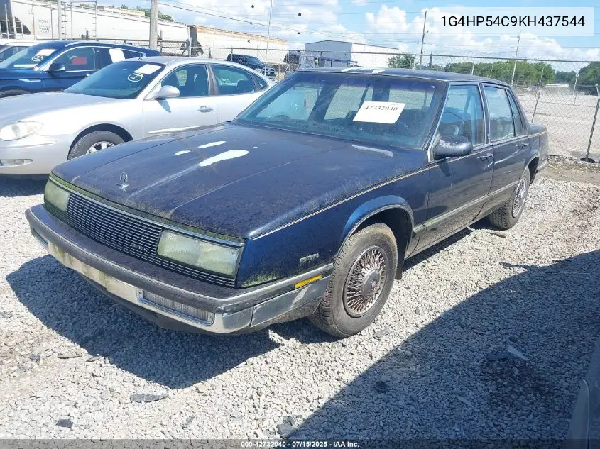1989 Buick Lesabre Custom VIN: 1G4HP54C9KH437544 Lot: 42732040