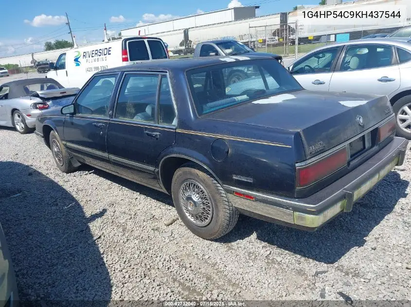 1989 Buick Lesabre Custom VIN: 1G4HP54C9KH437544 Lot: 42732040