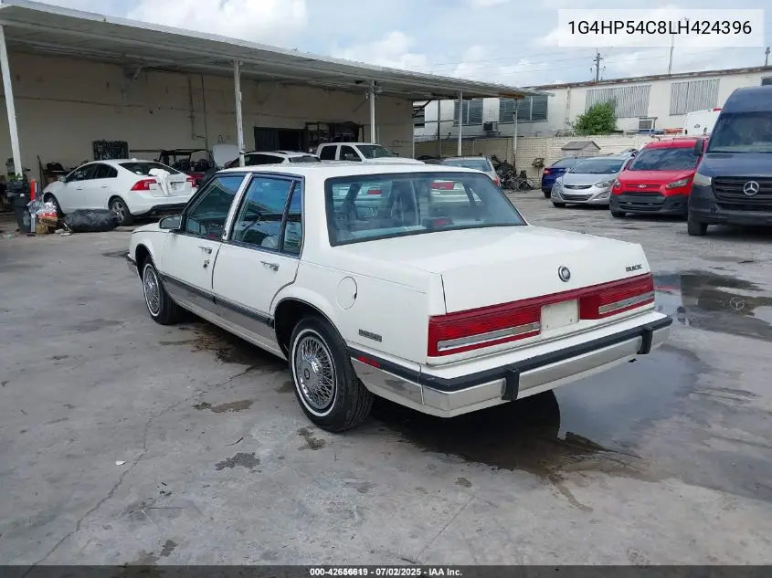 1990 Buick Lesabre Custom VIN: 1G4HP54C8LH424396 Lot: 42656619