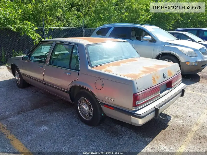 1990 Buick Lesabre Custom VIN: 1G4HP54C4LH533678 Lot: 42690172