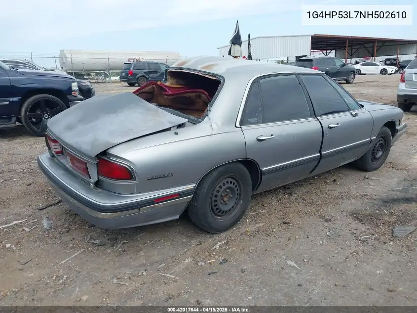 1992 Buick Lesabre Custom VIN: 1G4HP53L7NH502610 Lot: 42017644