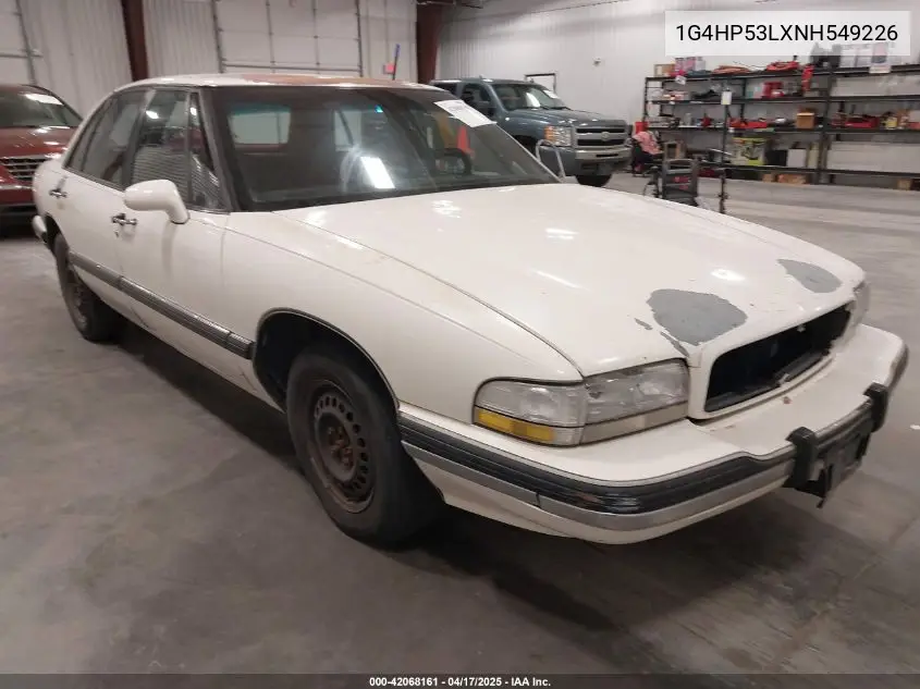1992 Buick Lesabre Custom VIN: 1G4HP53LXNH549226 Lot: 42068161