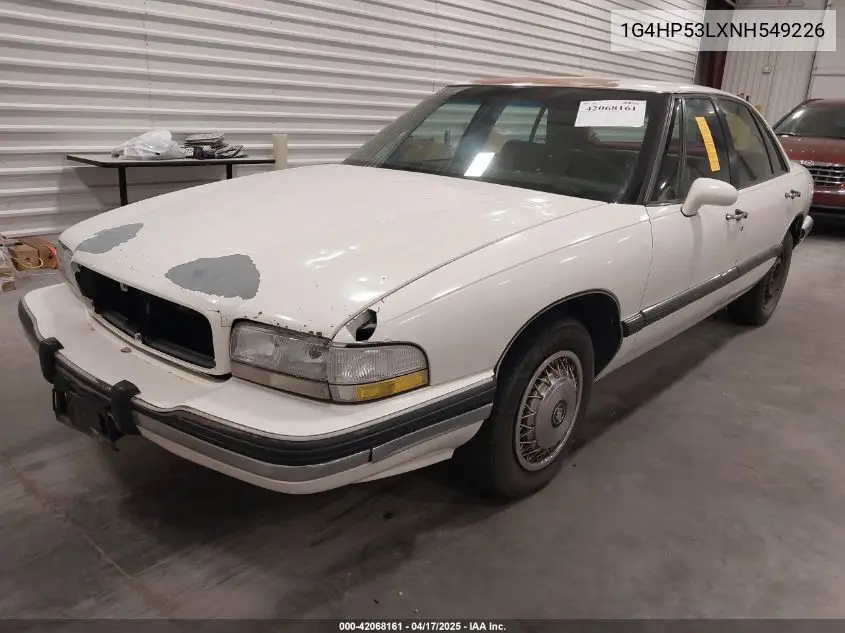 1992 Buick Lesabre Custom VIN: 1G4HP53LXNH549226 Lot: 42068161