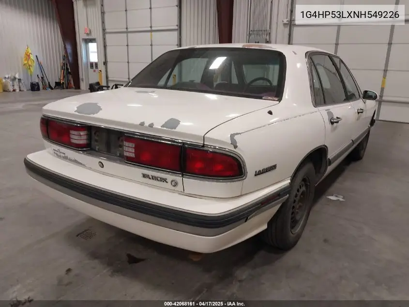 1992 Buick Lesabre Custom VIN: 1G4HP53LXNH549226 Lot: 42068161