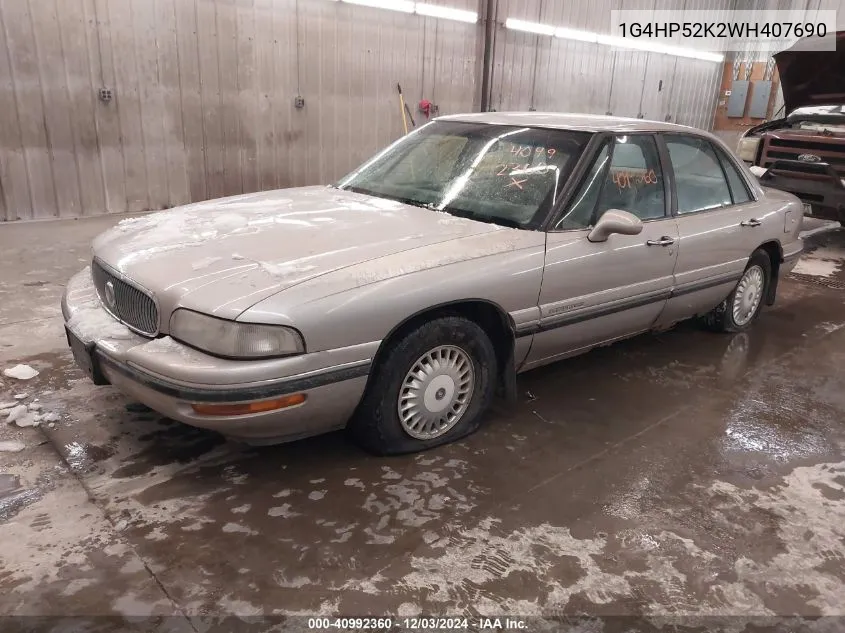 1998 Buick Lesabre Custom VIN: 1G4HP52K2WH407690 Lot: 40992360