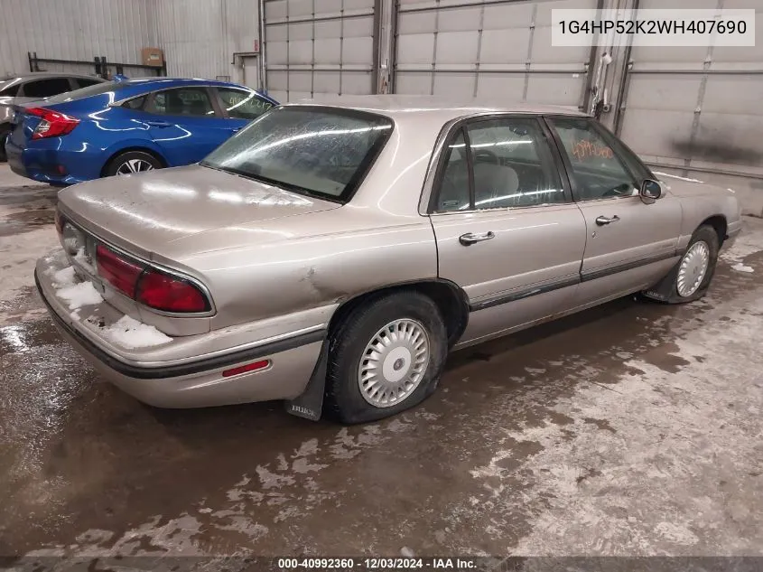 1998 Buick Lesabre Custom VIN: 1G4HP52K2WH407690 Lot: 40992360