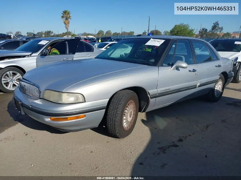 1998 Buick Lesabre Custom Cmi VIN: 1G4HP52K0WH465331 Lot: 41965061