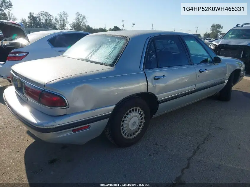 1998 Buick Lesabre Custom Cmi VIN: 1G4HP52K0WH465331 Lot: 41965061